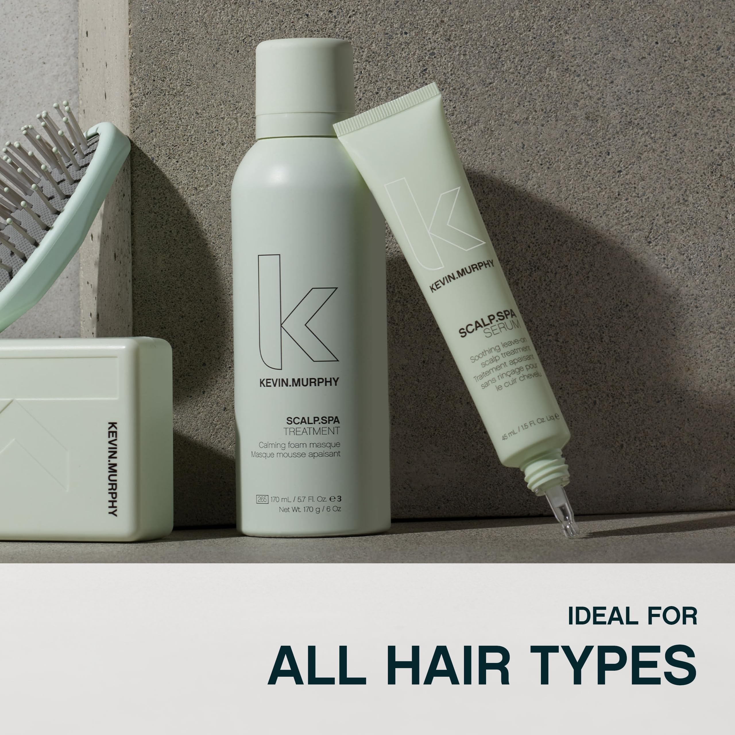 KEVIN.MURPHY THICK.AGAIN scalp massage hints at microcirculation support