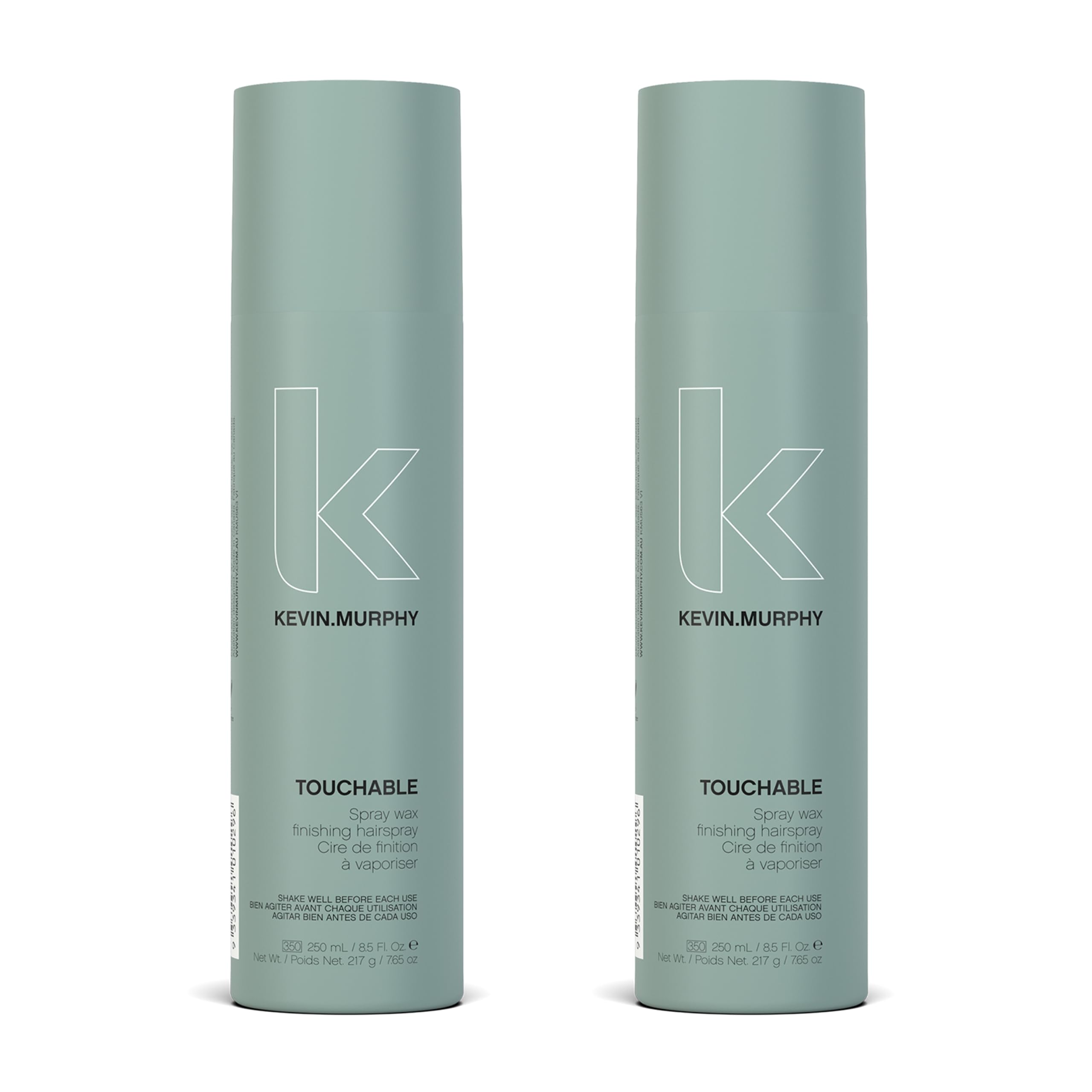 KEVIN.MURPHY Touchable Spray Wax finish bottle shows weightless texture and hold.