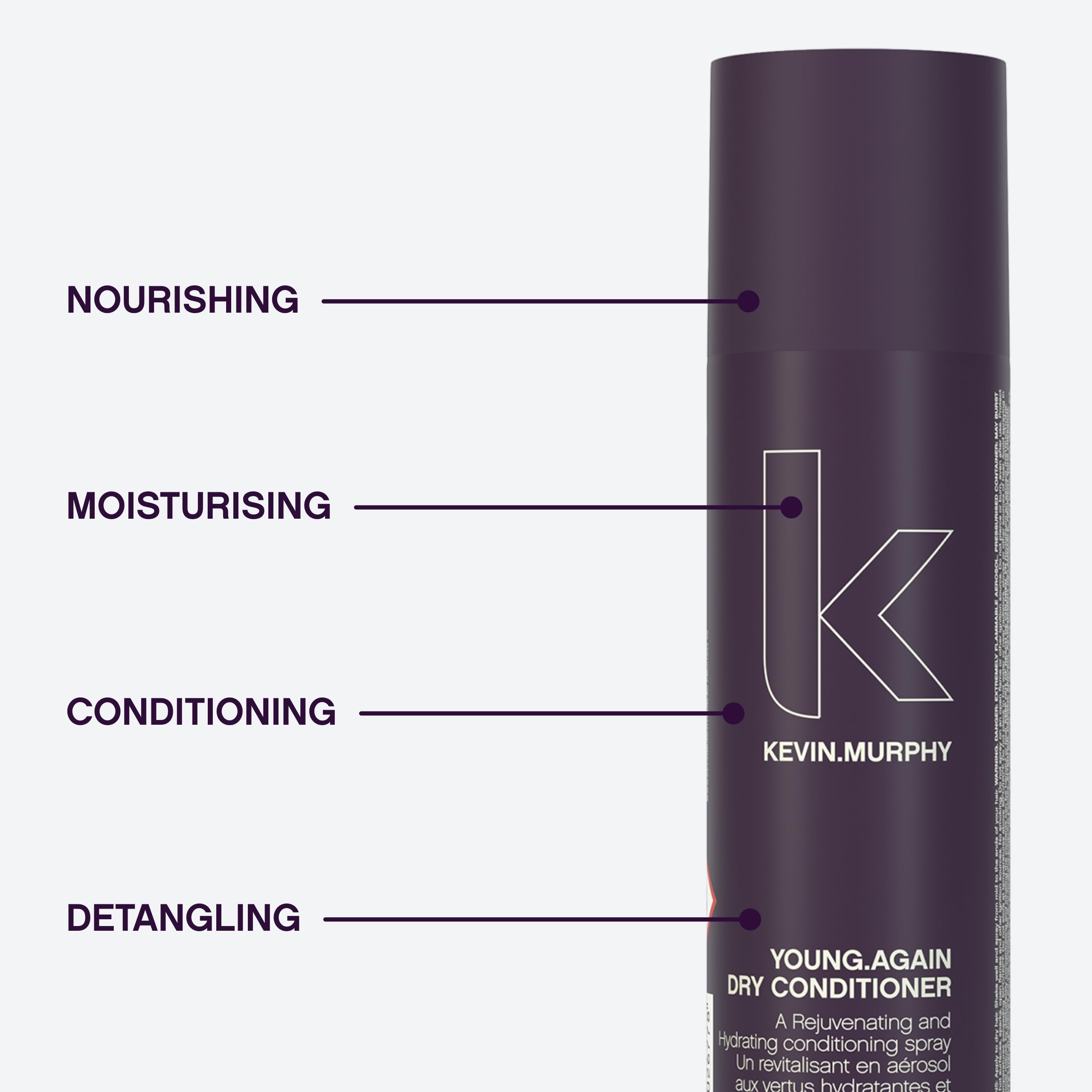 KEVIN.MURPHY YOUNG.AGAIN after-use hair with smooth, hydrated feel