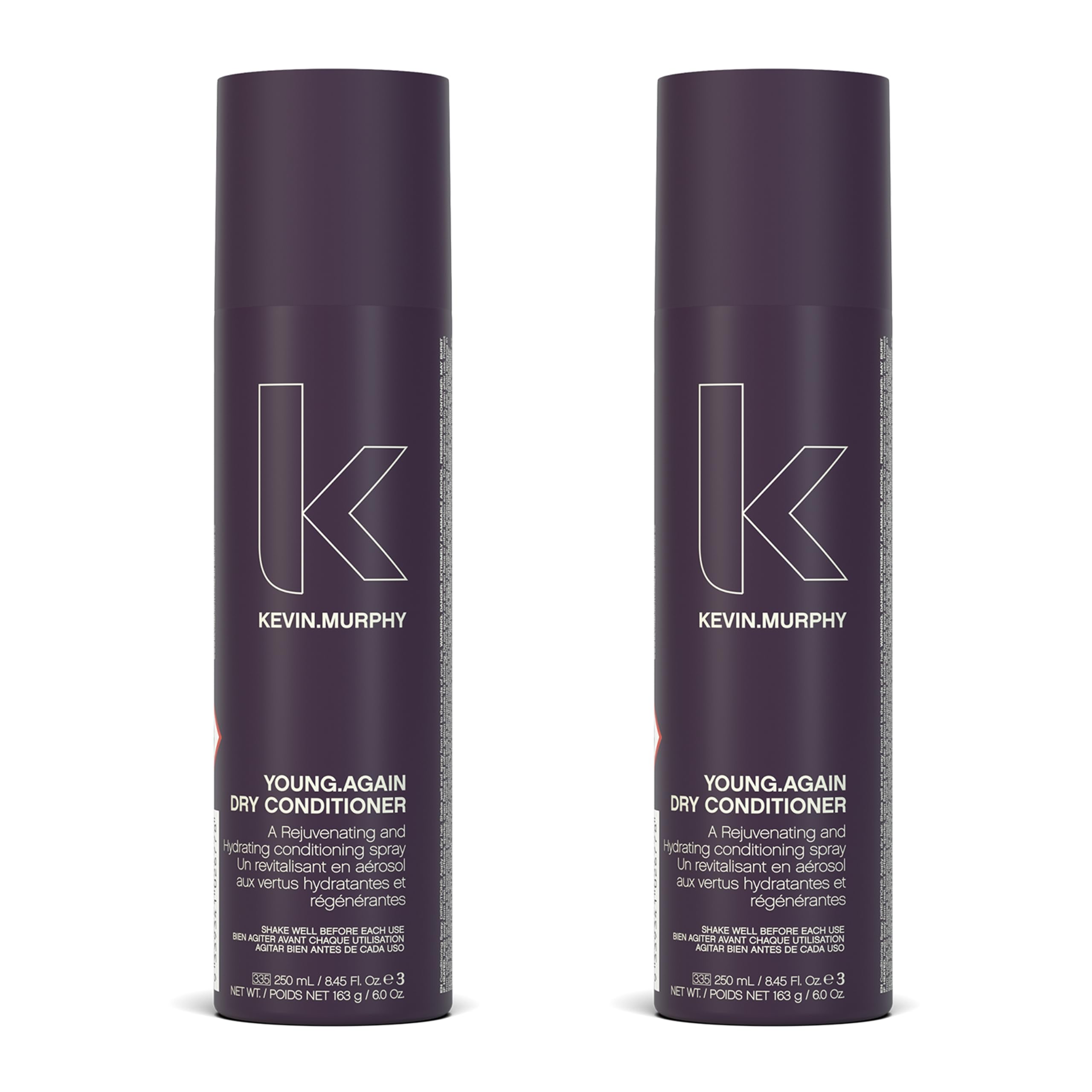 KEVIN.MURPHY Young.Again dry conditioner bottle provides lightweight moisture between washes.