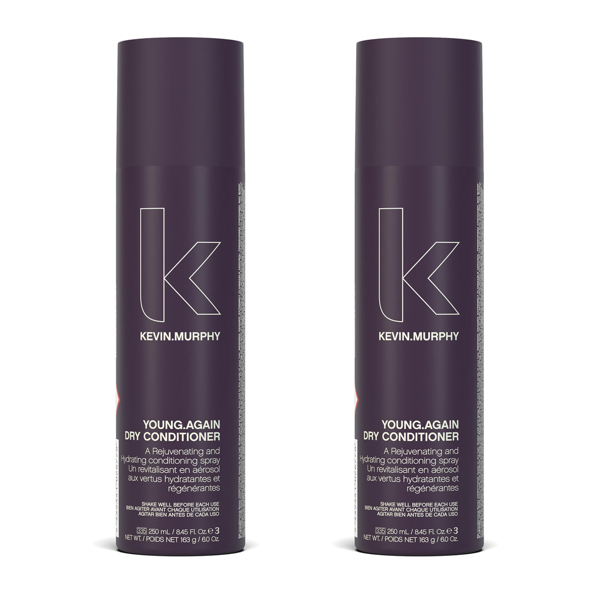 KEVIN.MURPHY Young.Again dry conditioner bottle provides lightweight moisture between washes.