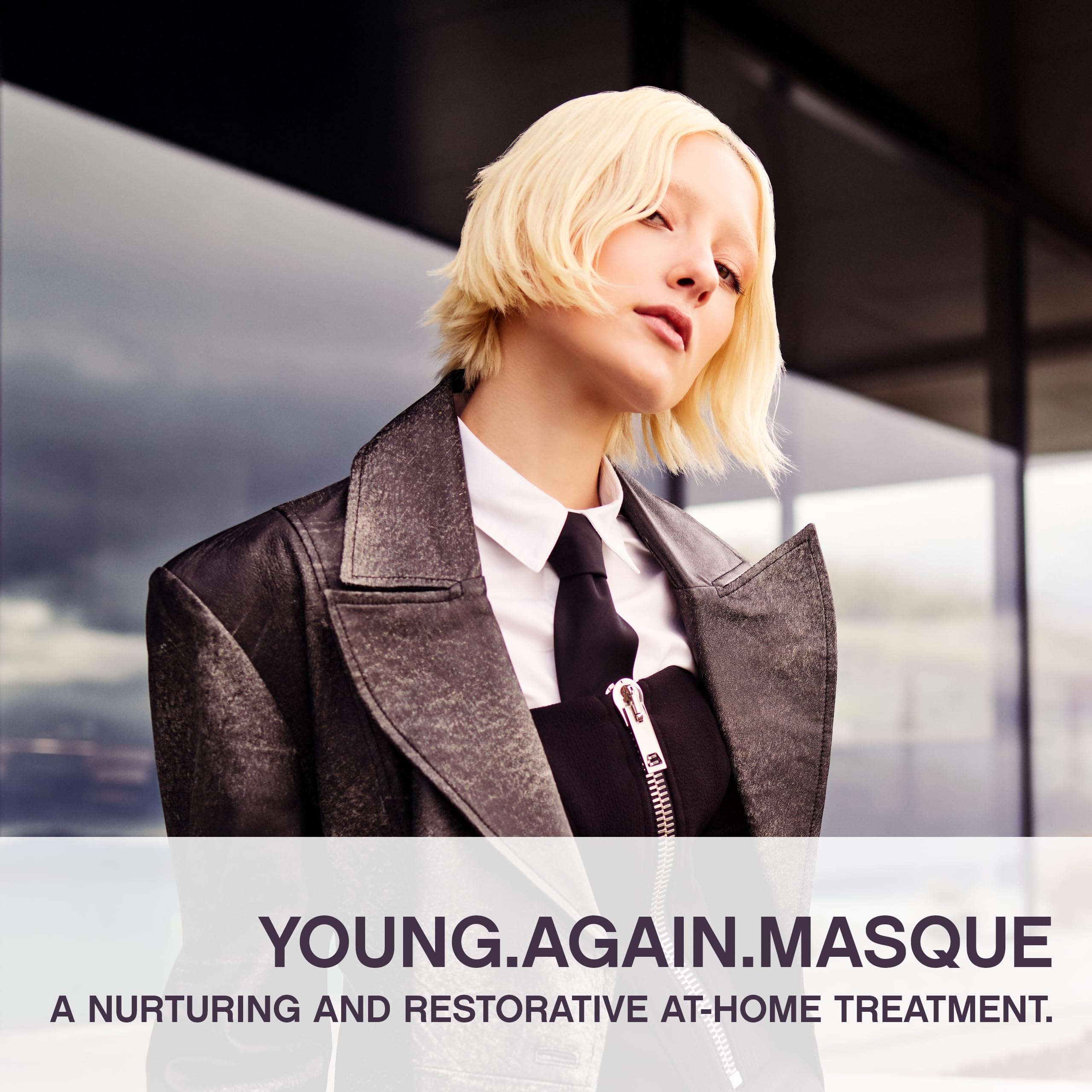 Kevin.Murphy Young.Again.Masque jar showcases rich conditioning for brittle hair.
