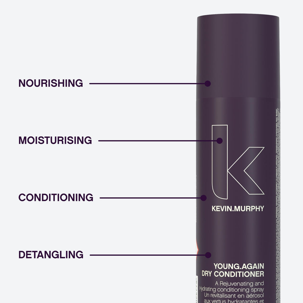 KEVIN.MURPHY Young.Again panthenol-sunflower-seed extract aids smoother detangling.