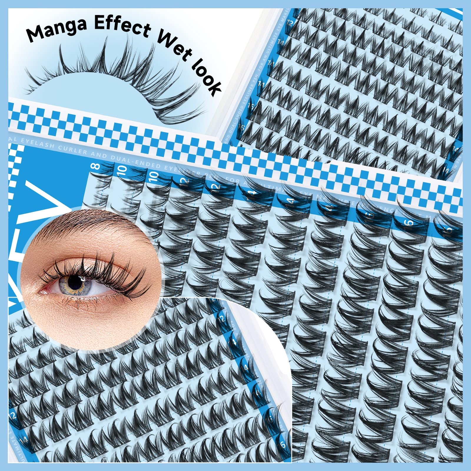 KevKev multi style lash models from natural to bold looks