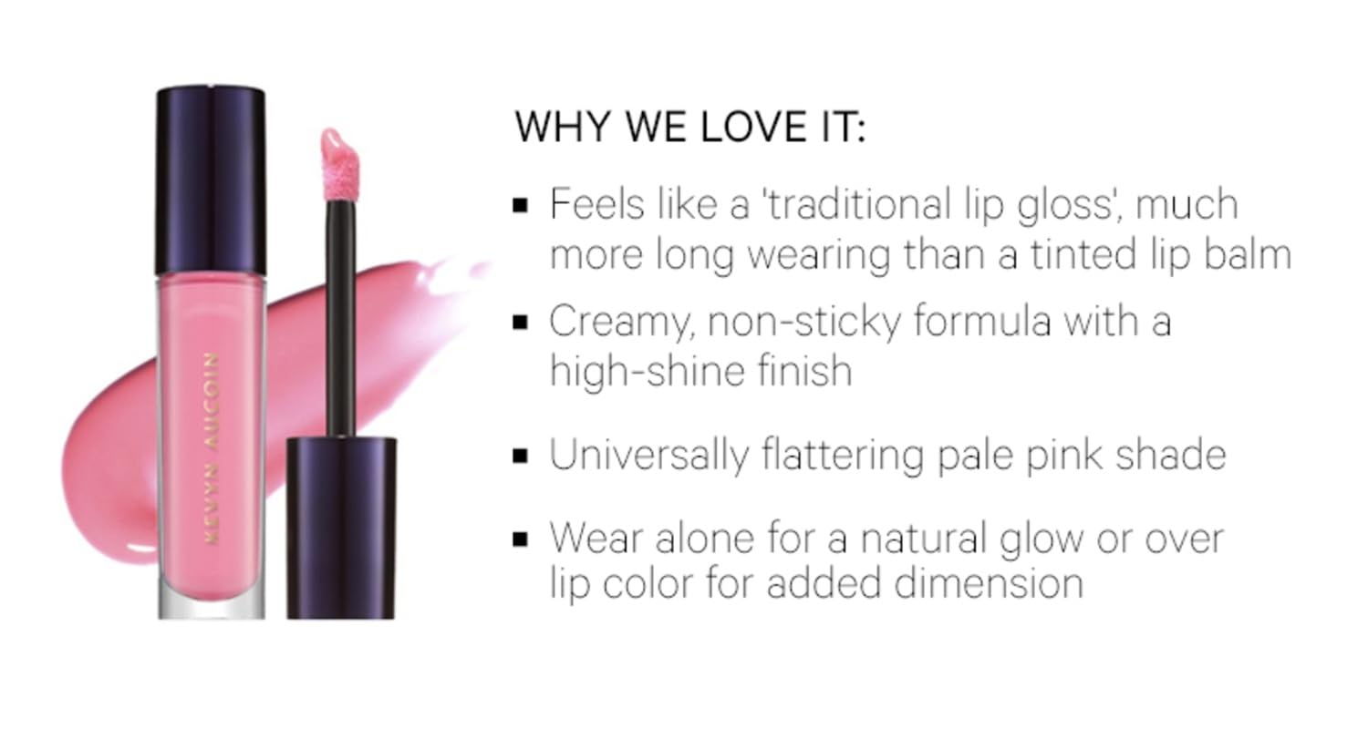 Kevyn Aucoin Celestial Lip Gloss Erika packaging detail and branding.