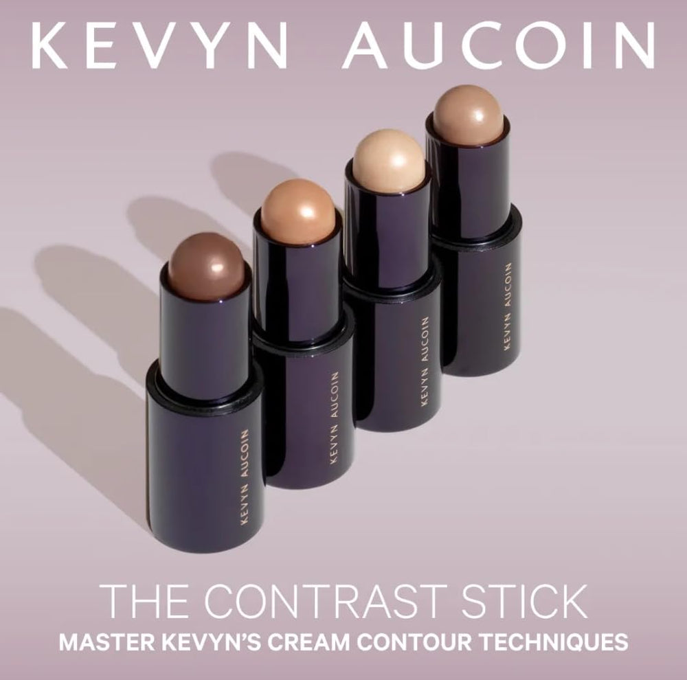 Kevyn Aucoin contrast stick hollows define the jawline with precision.
