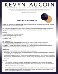 Kevyn Aucoin Sensual Skin Enhancer packaging view highlights fragrance-free formula and pro-grade packaging