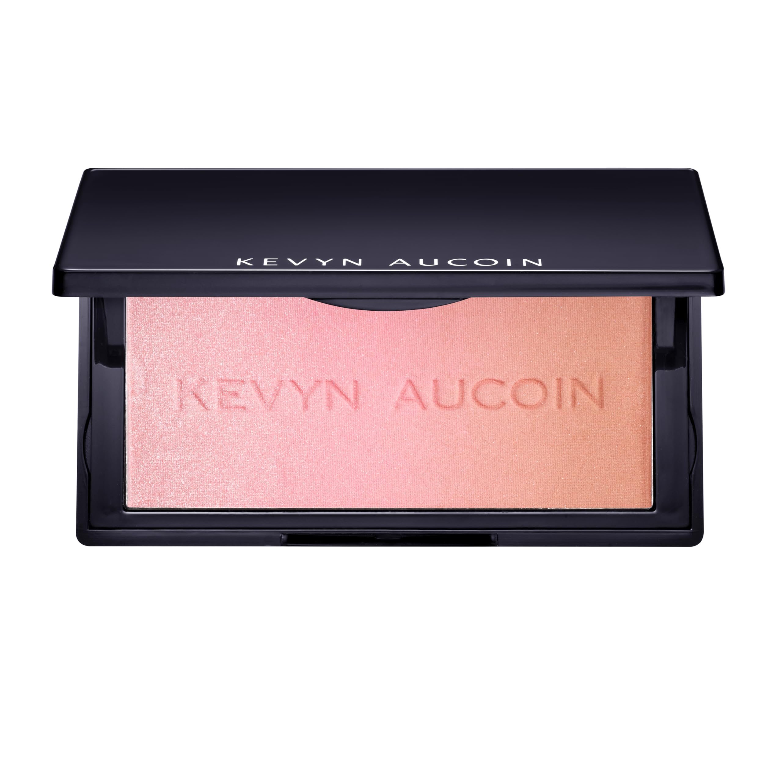 Kevyn Aucoin The Neo-Blush Pink Sand trio palette shows soft pink to peach hues for customization