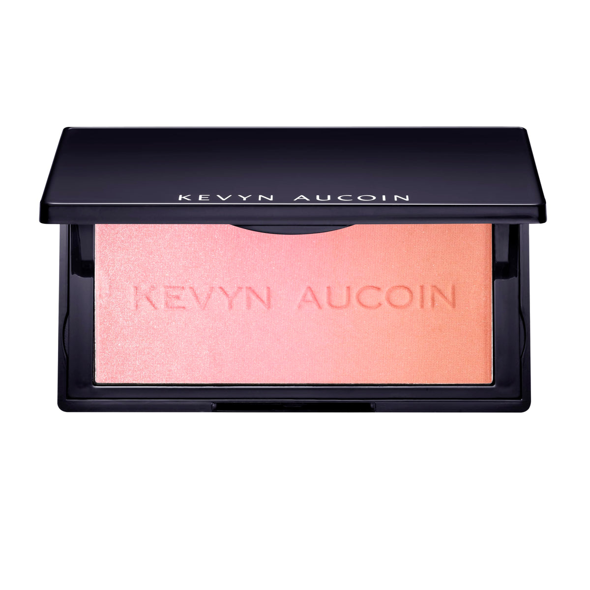 Kevyn Aucoin The Neo-Blush Pink Sand trio palette shows soft pink to peach hues for customization