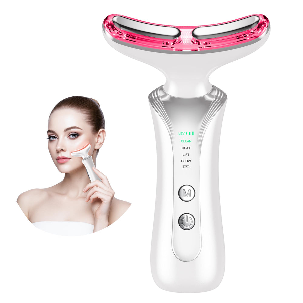 Keylitos 7in1 facial massager with red light, for versatile skincare sessions