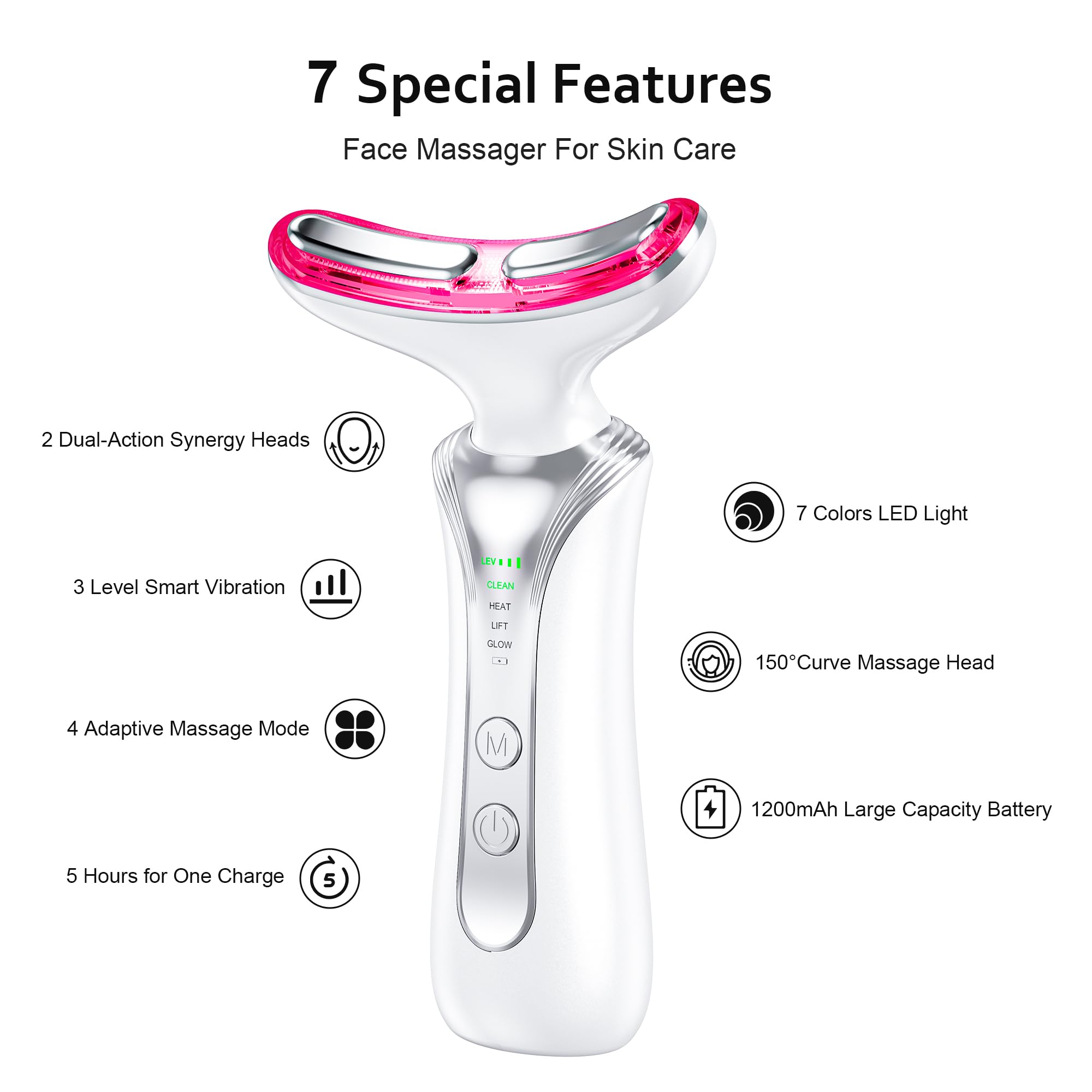 Keylitos ergonomic curve massager glides smoothly for even product absorption