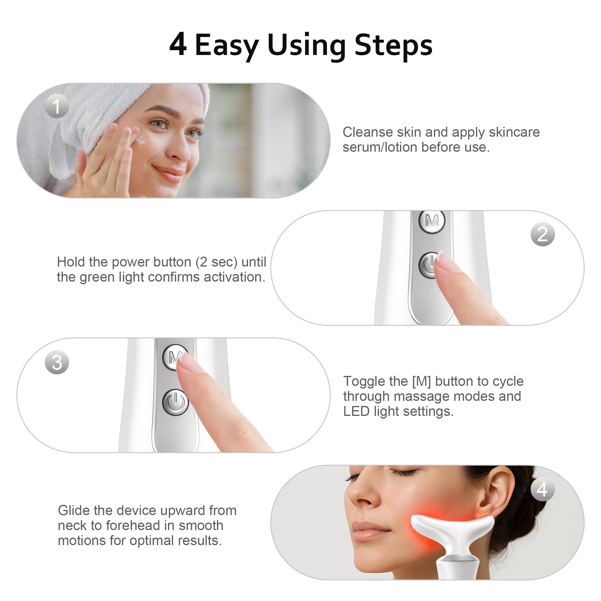 Keylitos face and neck care massager boosts absorption during routines