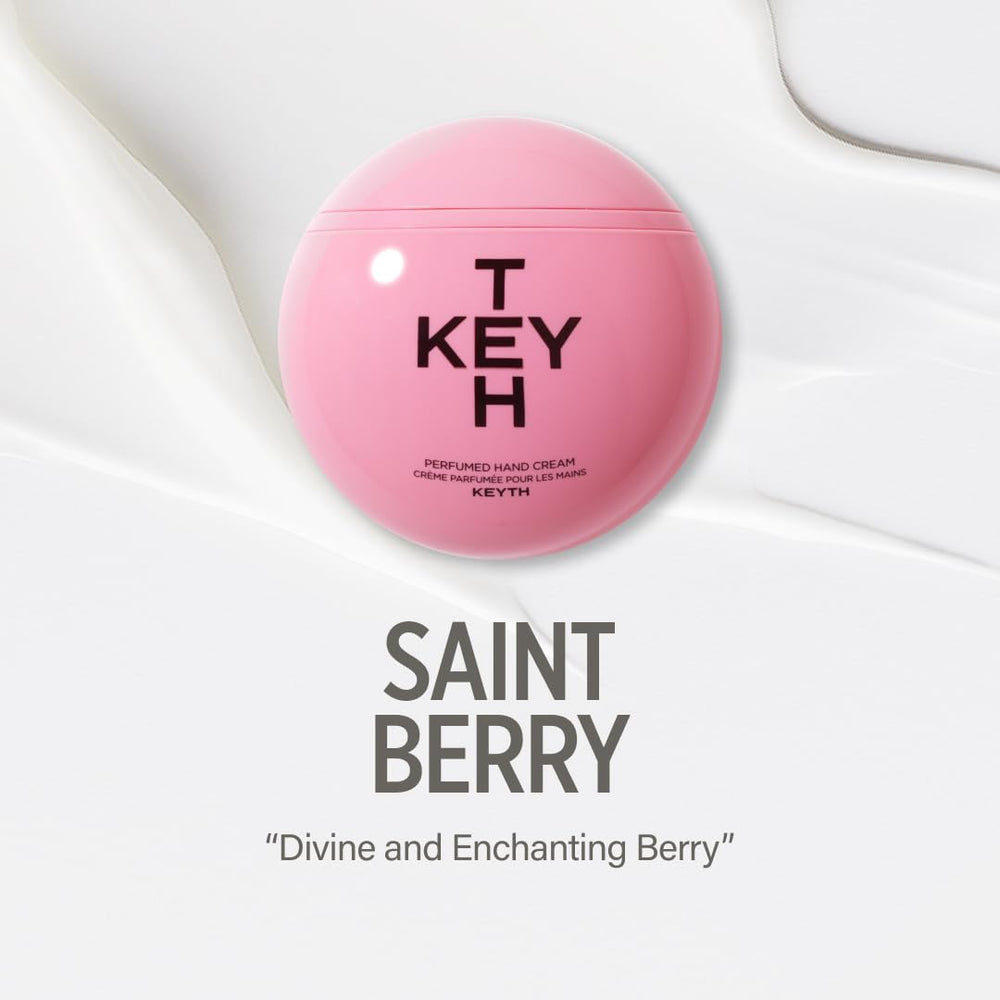 KEYTH Saint Berry application closeup reveals smooth, fast-absorbing cream.