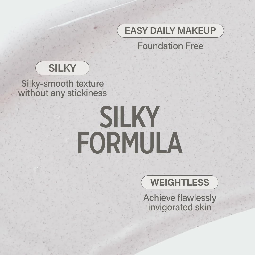 Primer on skin displaying smooth texture and even finish