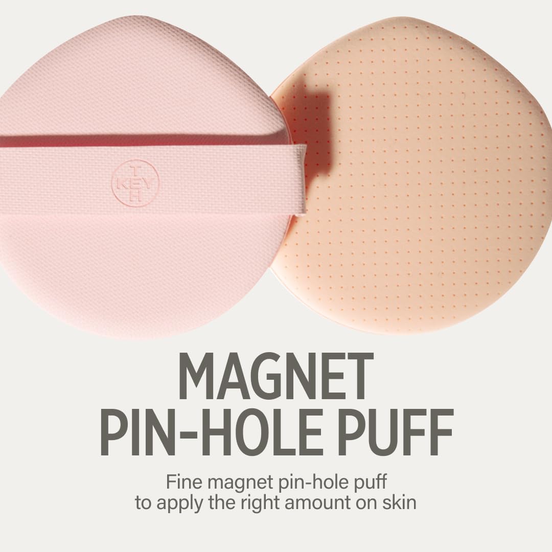 Keyth Pink Magnet Cushion on vanity ready for daily routine.