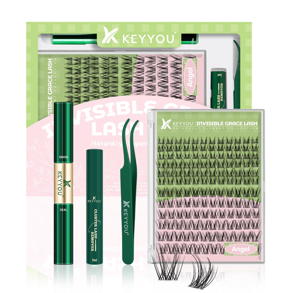 KEYYOU Angel lash clusters kit for at-home DIY lashes.
