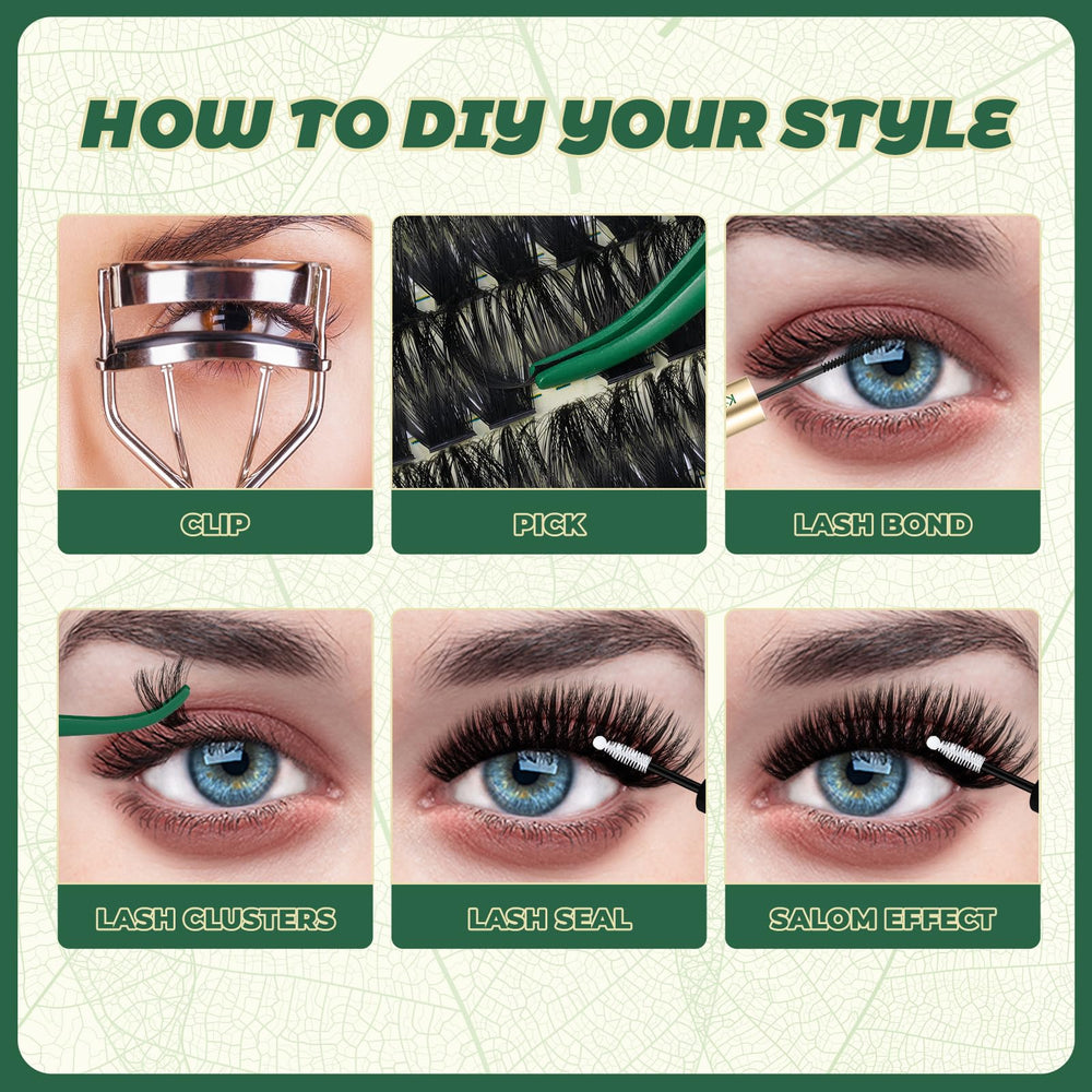 KEYYOU at-home eyelash extension kit for salon-like results.