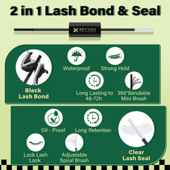 KEYYOU Bond & Seal provides long-lasting hold for clusters and strips