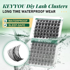 KEYYOU lash clusters soft stem enhances comfort during wear