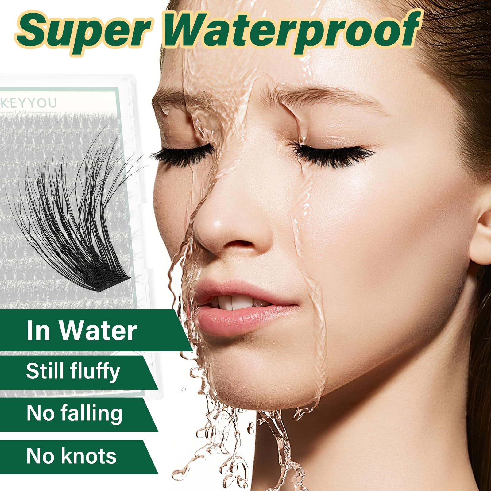 KEYYOU LASH DIY first-use guide with simple steps.