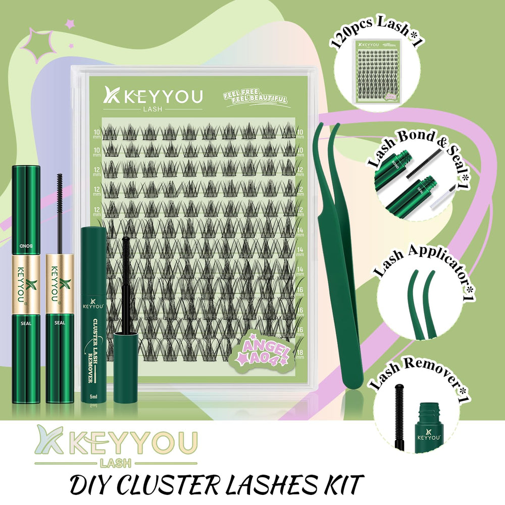 KEYYOU LASH Glue and Sealer provides durable hold for all-day wear