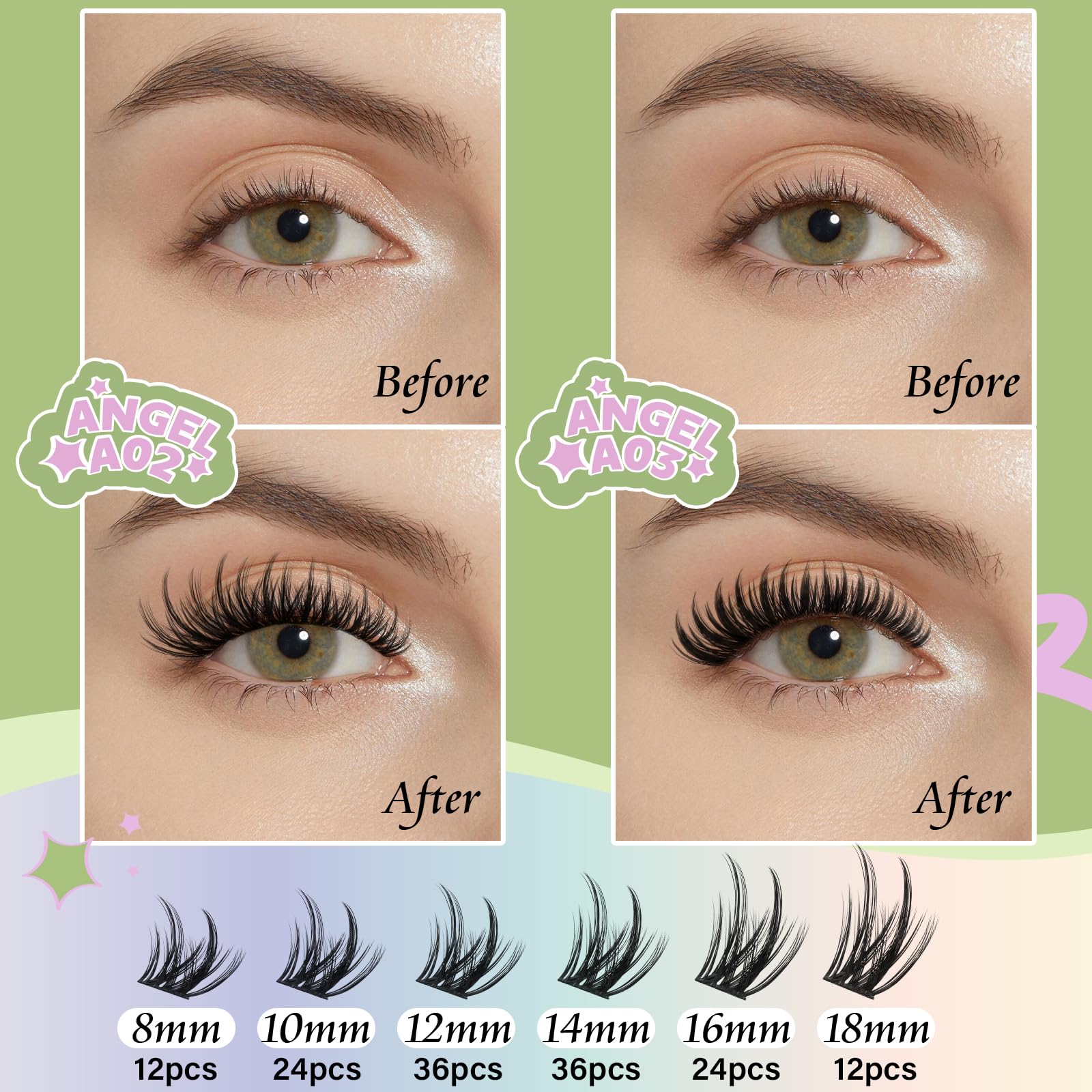 KEYYOU Precision tweezers for accurate lash placement during application