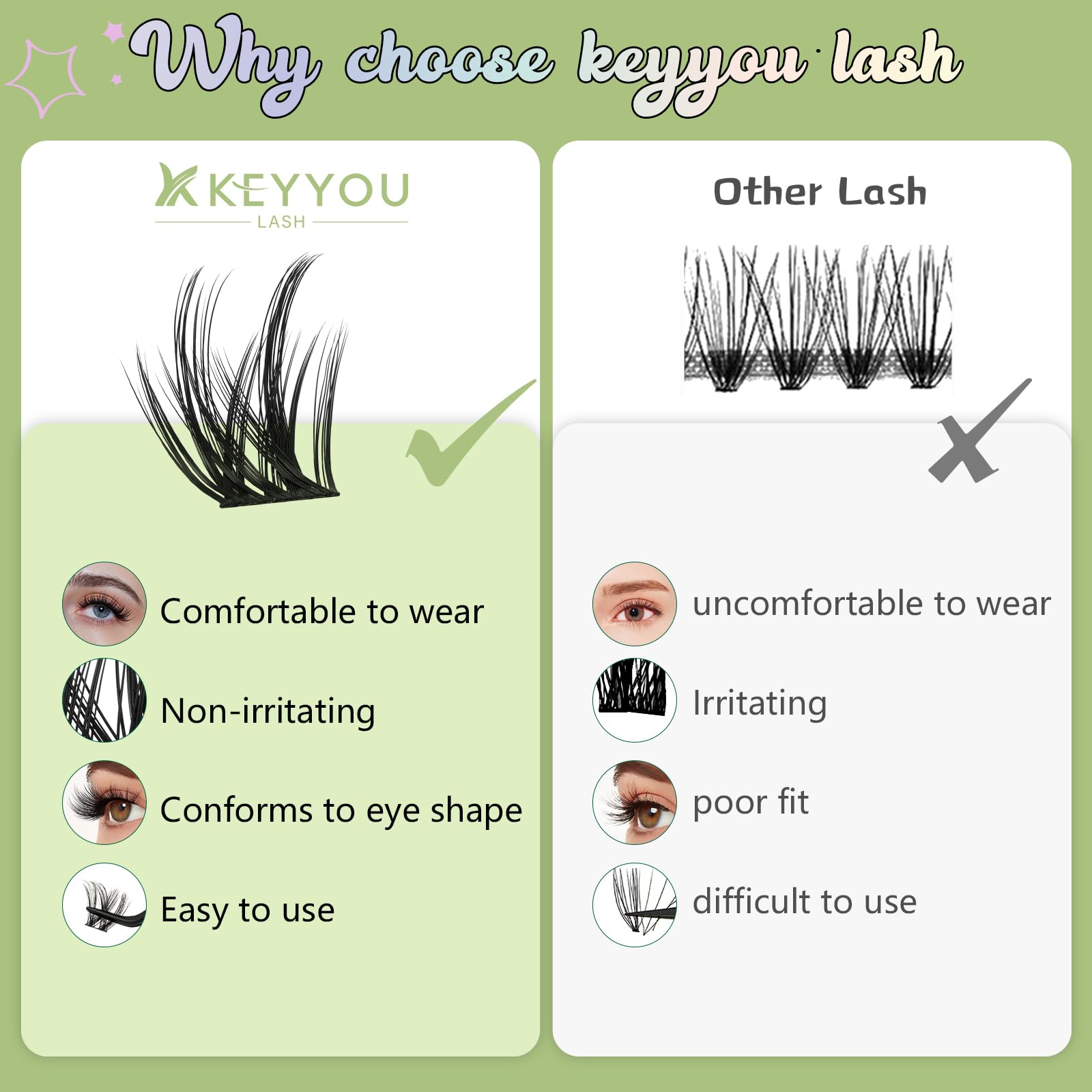 KEYYOU Makeup remover designed for gentle, lash-safe cleanup