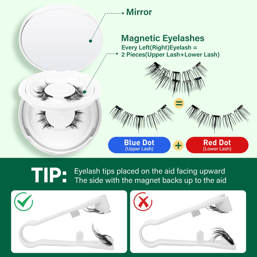 KEYYOU mirrored storage case keeps lashes safe between touch-ups