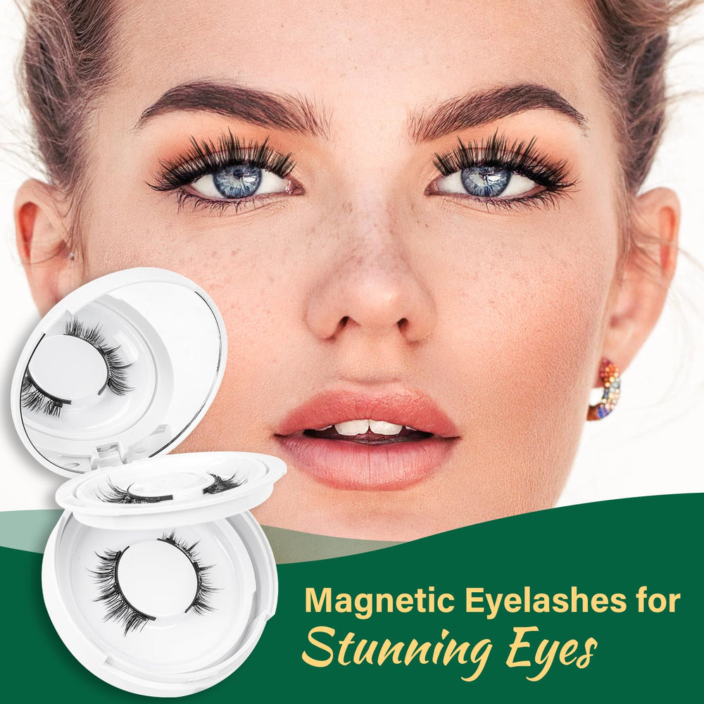KEYYOU magnetic lashes without glue provide a quick, clean wear