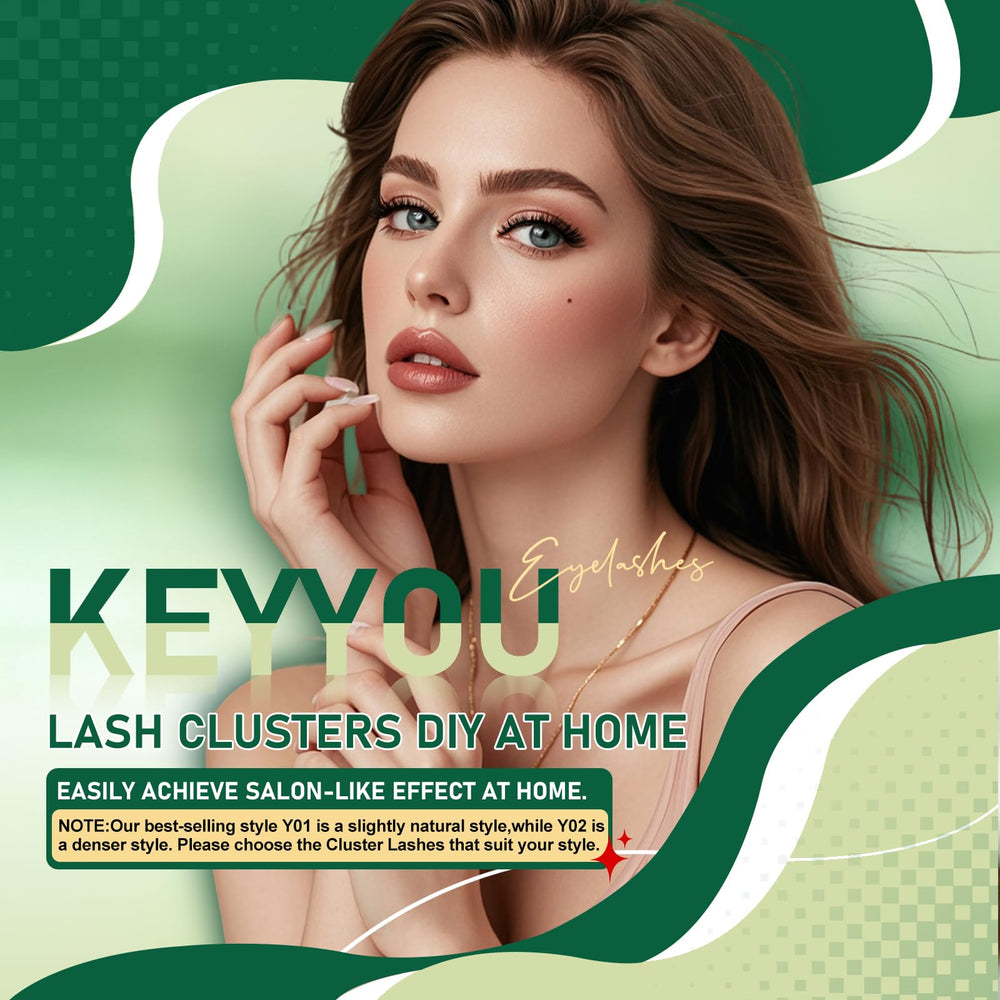 KEYYOU realistic lash material looks natural and non-plastic