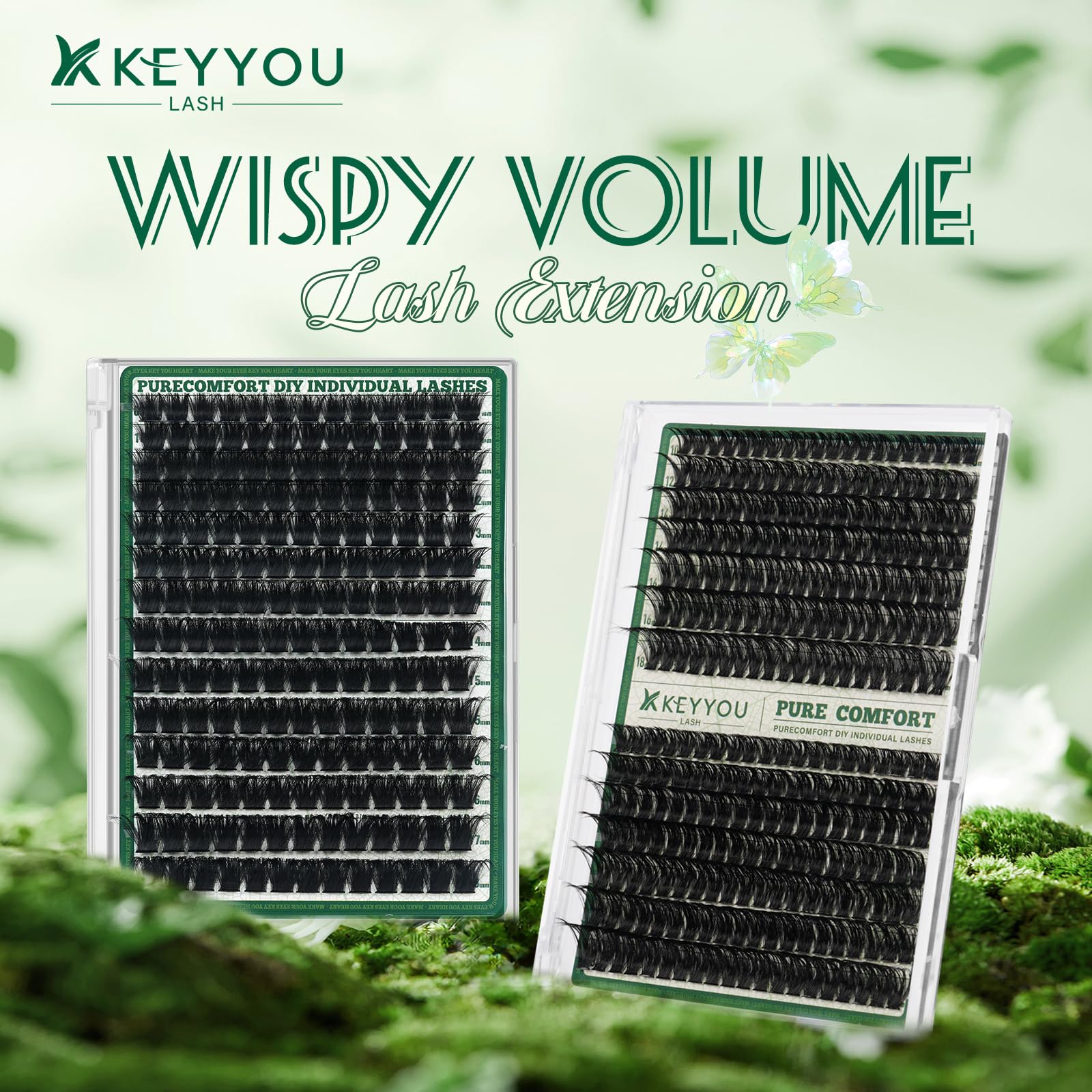 KEYYOU vegan knot-free clusters offer safe, reusable styling.