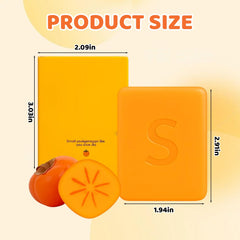 KguiQhsm Persimmon Soap lather closeup shows creamy foam for sensitive skin cleansing