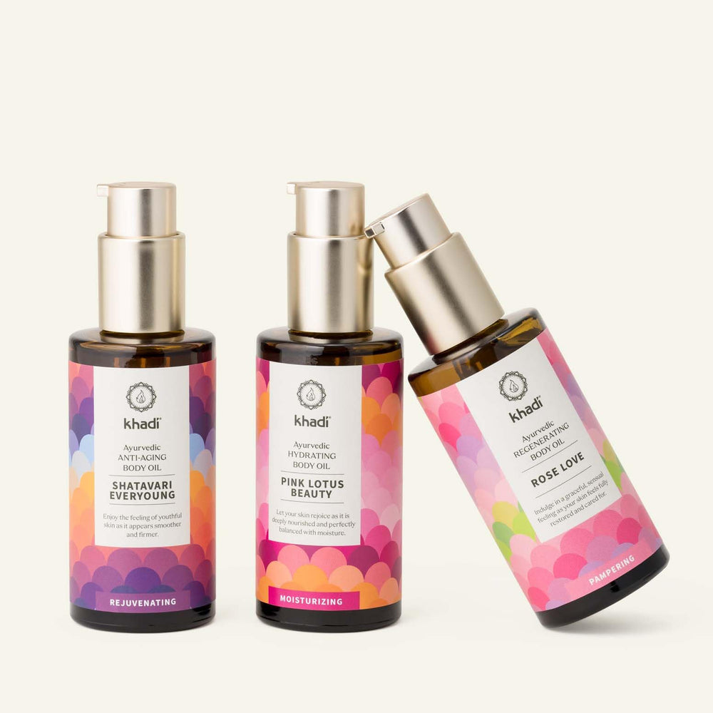 KHADI Rose Love spa scene with rose petals inviting pampering ritual