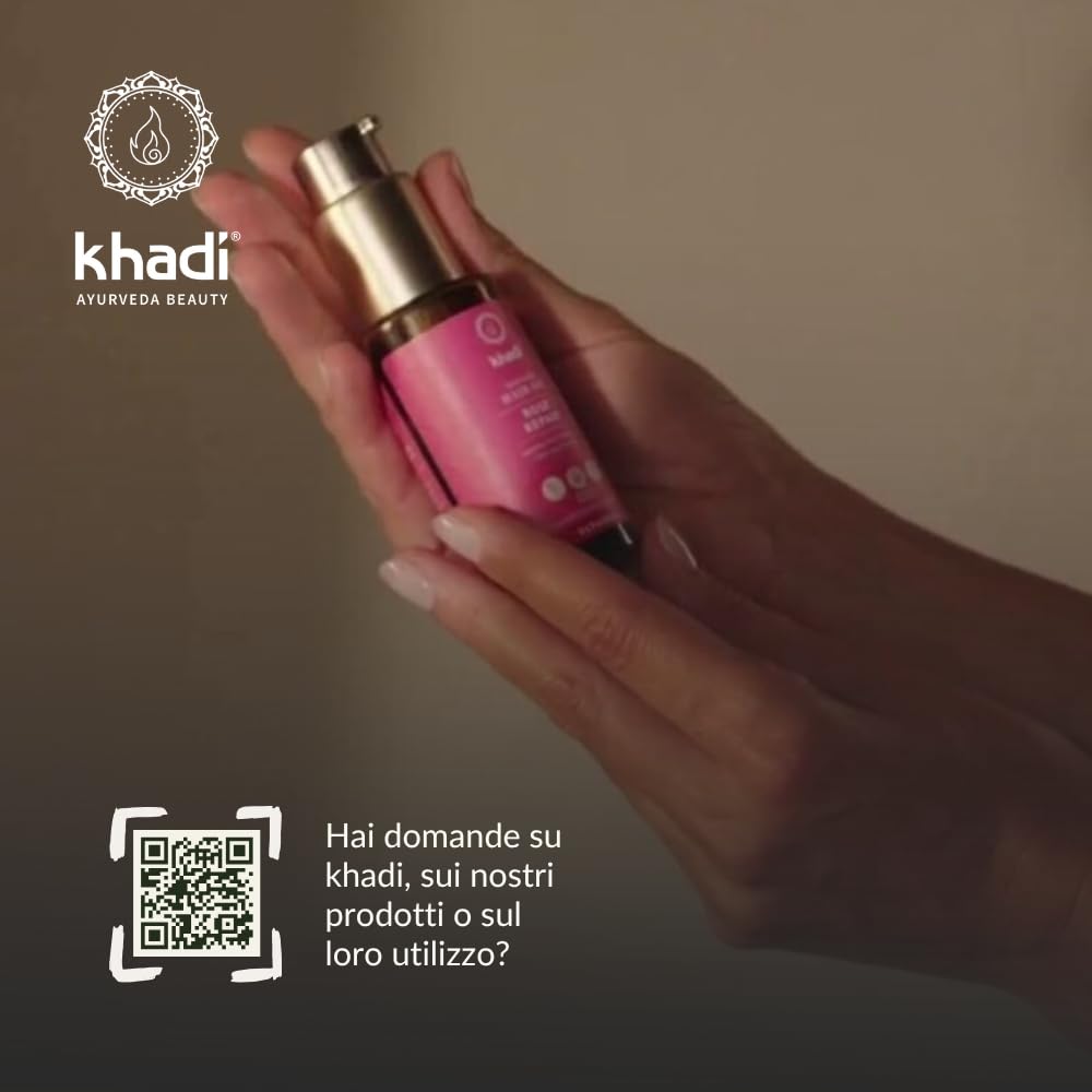 Lifestyle scene of KHADI Rose Revolution in daily hair care routine