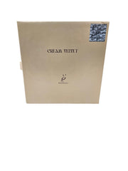KHADLAJ PERFUMES Cream Velvet packaging box suggests a refined gift option.