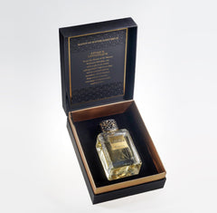 KHADLAJ PERFUMES Maison Epoque Artistique base notes with vanilla, tonka, and sandalwood.