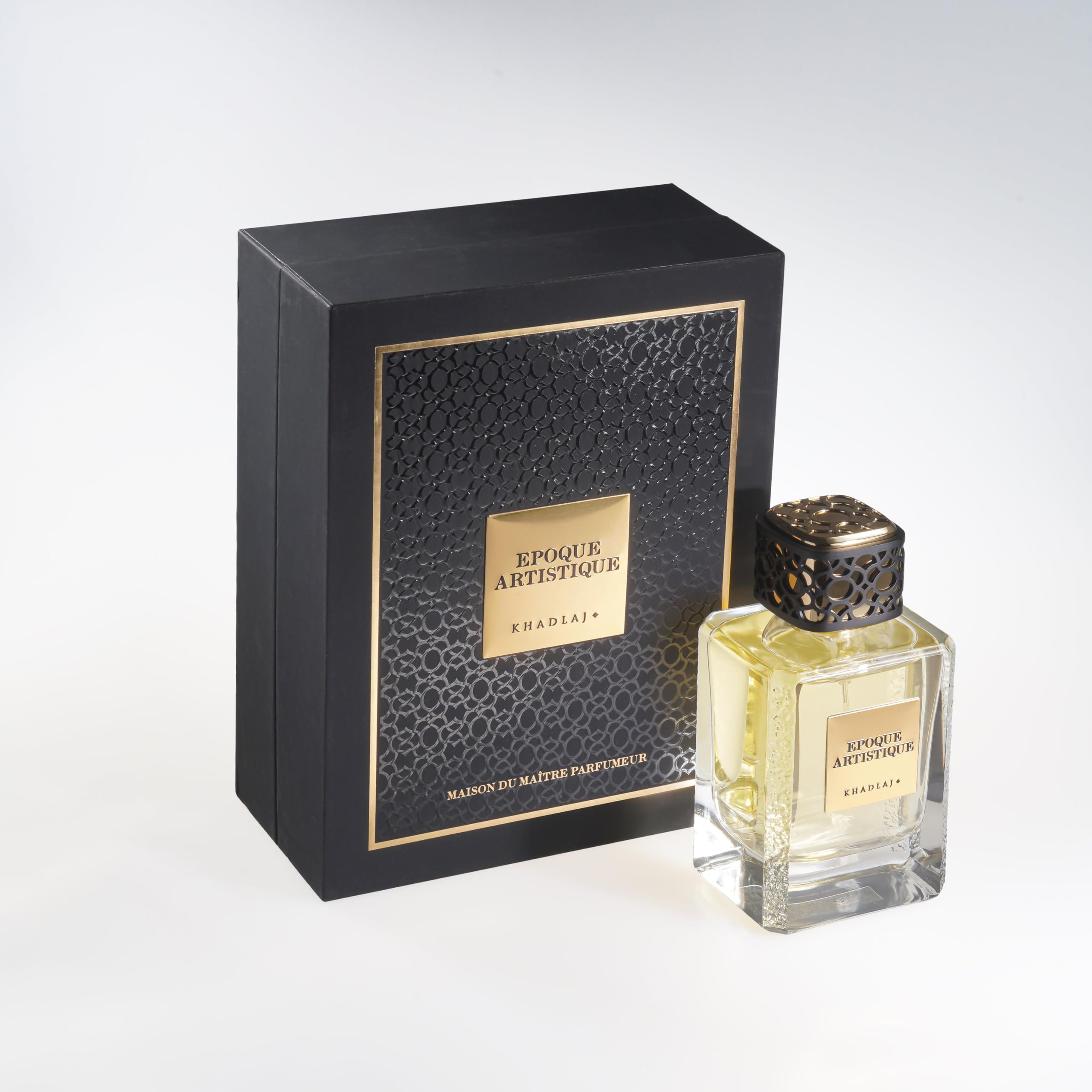 KHADLAJ PERFUMES Maison Epoque Artistique heart notes featuring musk and geranium.