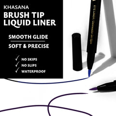 Khasana Liquid Eyeliner 24h stay-all-day definition with bold pigment.