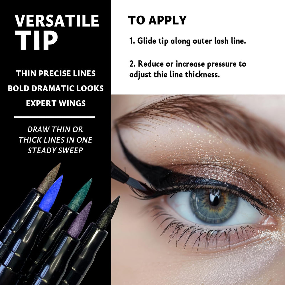 Khasana Liquid Eyeliner ultra-fine brush for precise control.