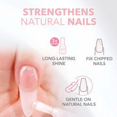 Kiara Sky Builder Gel delivers a long-lasting, durable nail look.