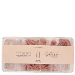 Kiara Sky Coffin Medium Cover Gelly Tips One of a Kind shade for natural-looking nails