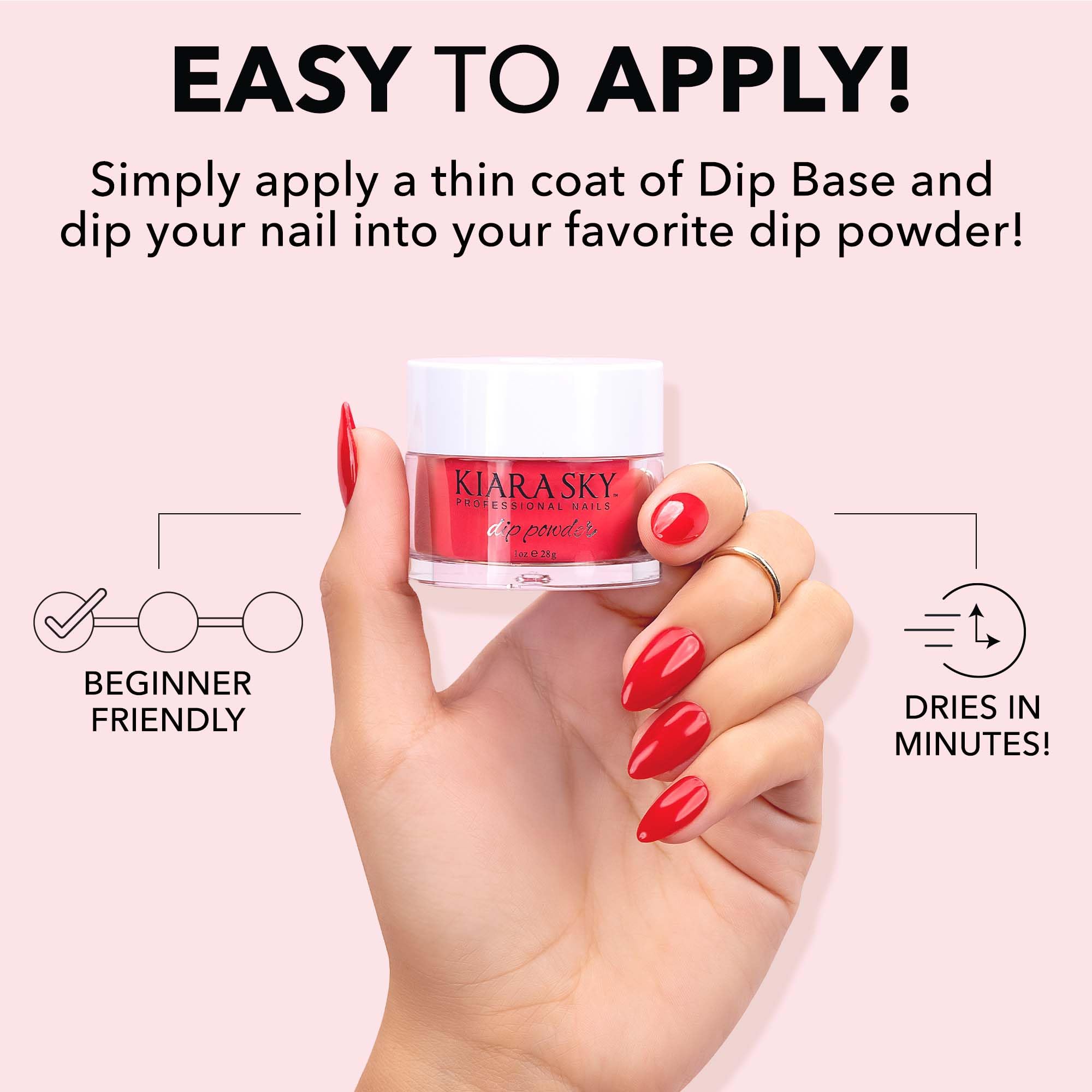 Kiara Sky dip powder wear preview suggests up to three weeks of wear.