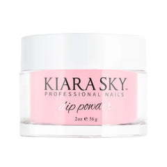 Kiara Sky Dip Powder Essentials 2 oz Dark Pink bottle with rich color payoff for bold nails