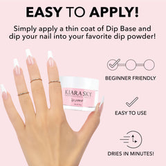 Kiara Sky Dip Powder Essentials 2 oz Dark Pink swatches showing vibrant pigment