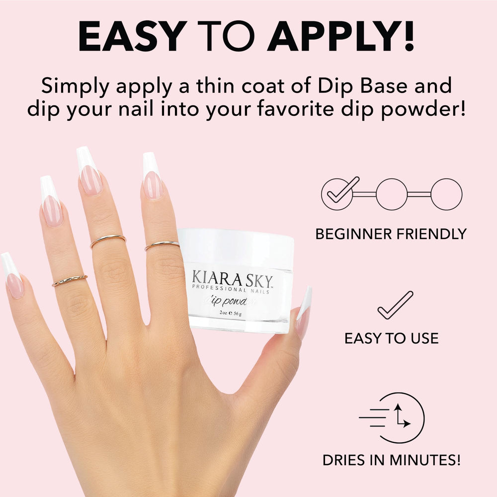 Kiara Sky dip powder essentials jar swirl for even coverage.