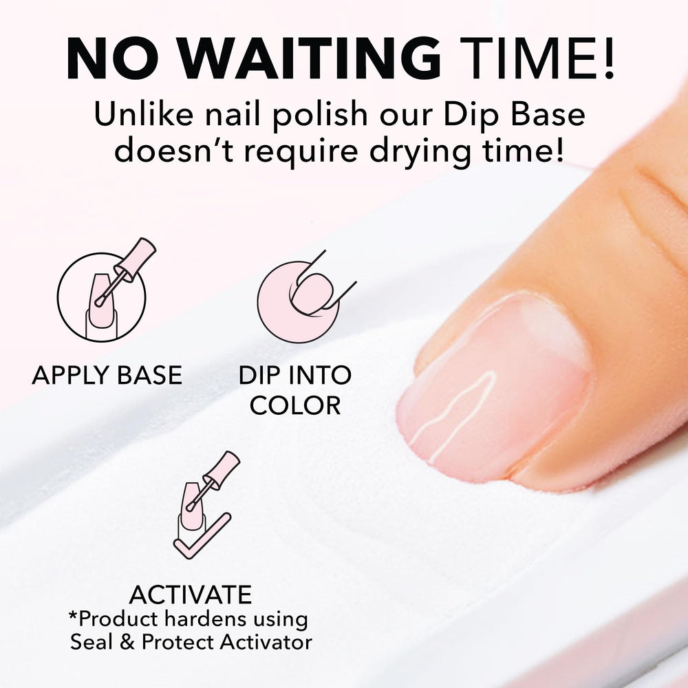 Kiara Sky dip powder formula delivers lightweight, durable nails for daily wear.