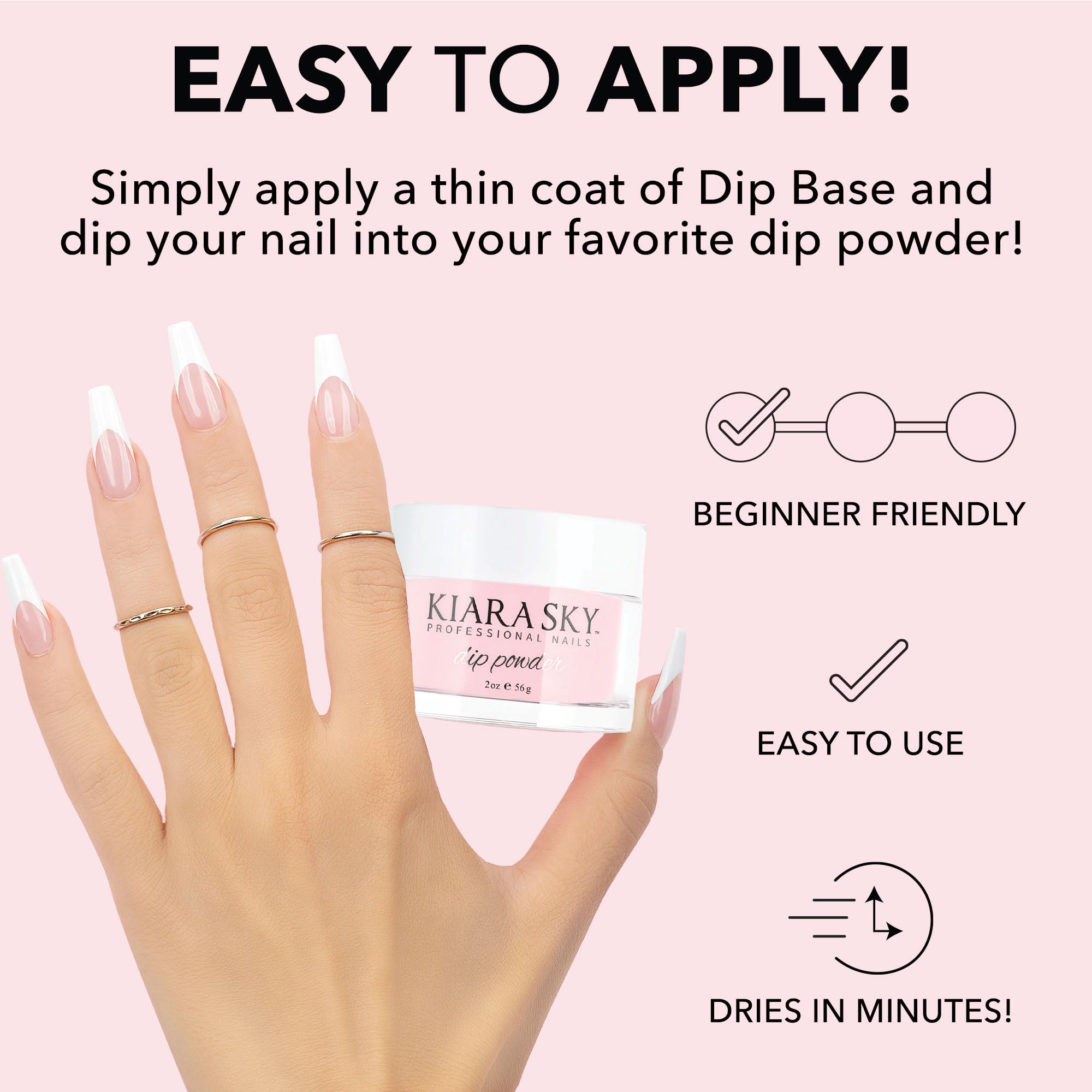 Kiara Sky Medium Pink powder texture for smooth finish
