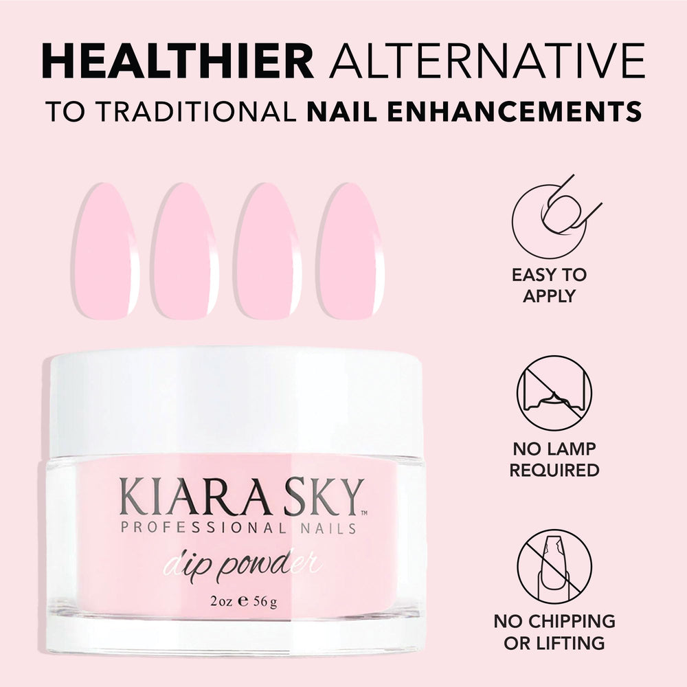 Kiara Sky Dip Powder nails with lightweight long-lasting wear