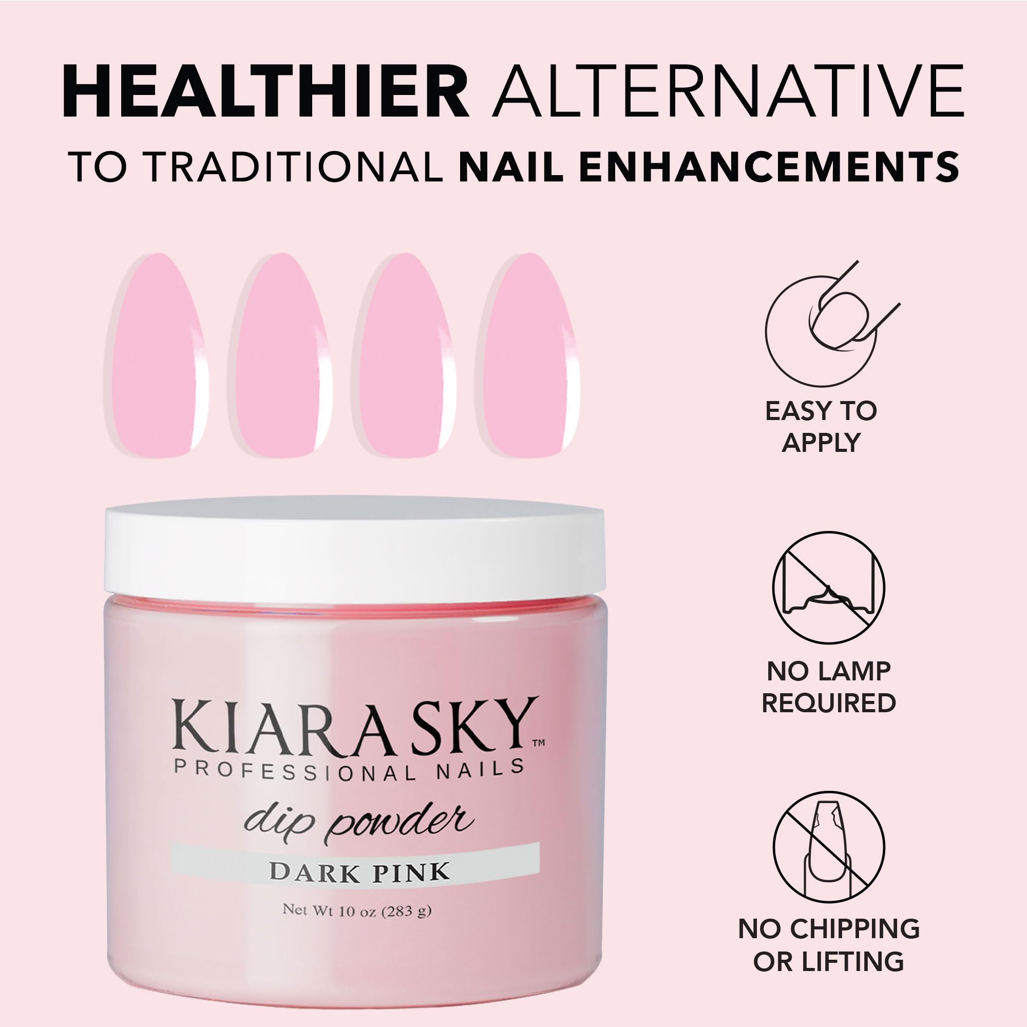 Kiara Sky inspires pros with easy-to-use dip powder for fast sets.