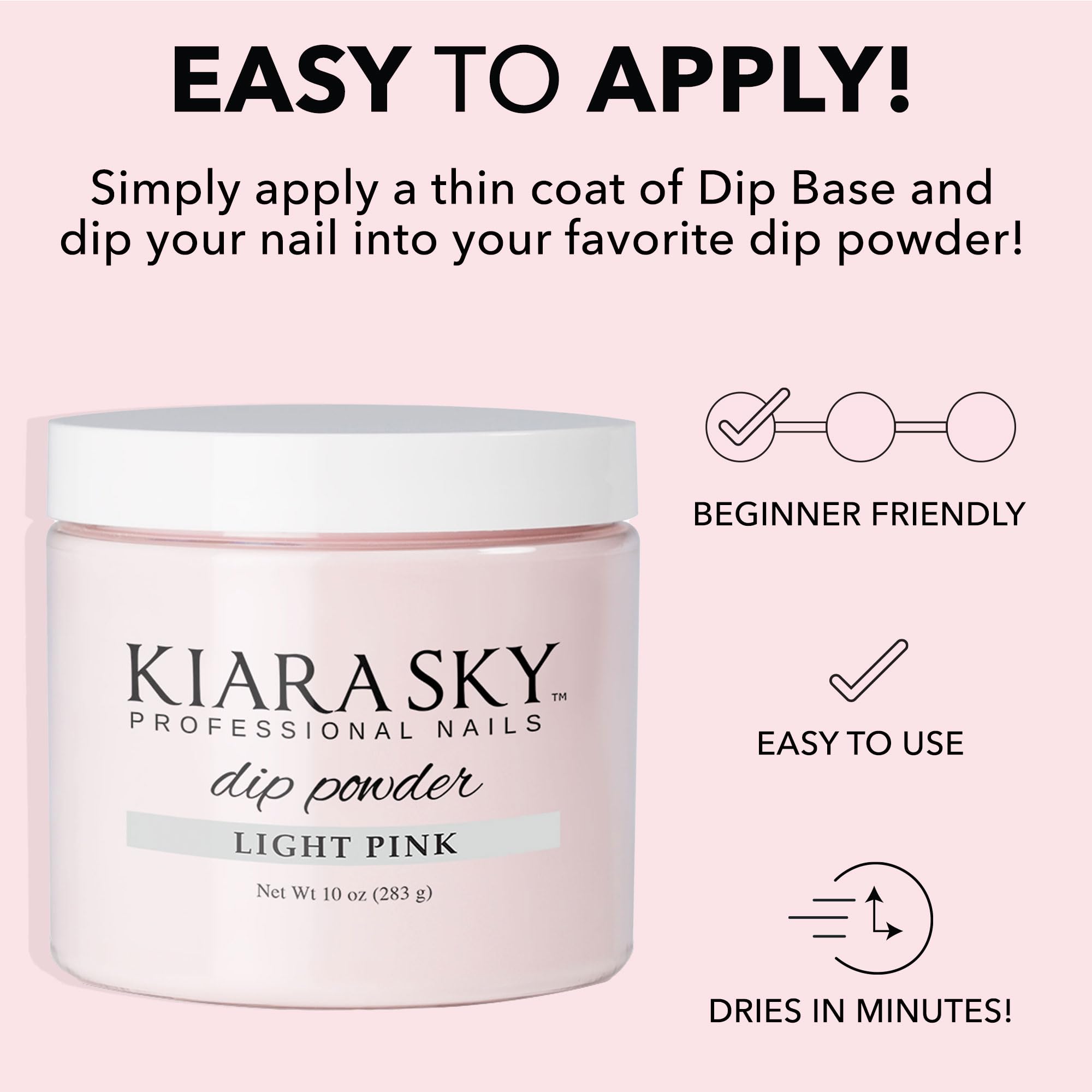Kiara Sky dip powder refill container in use for easy jar replenishment